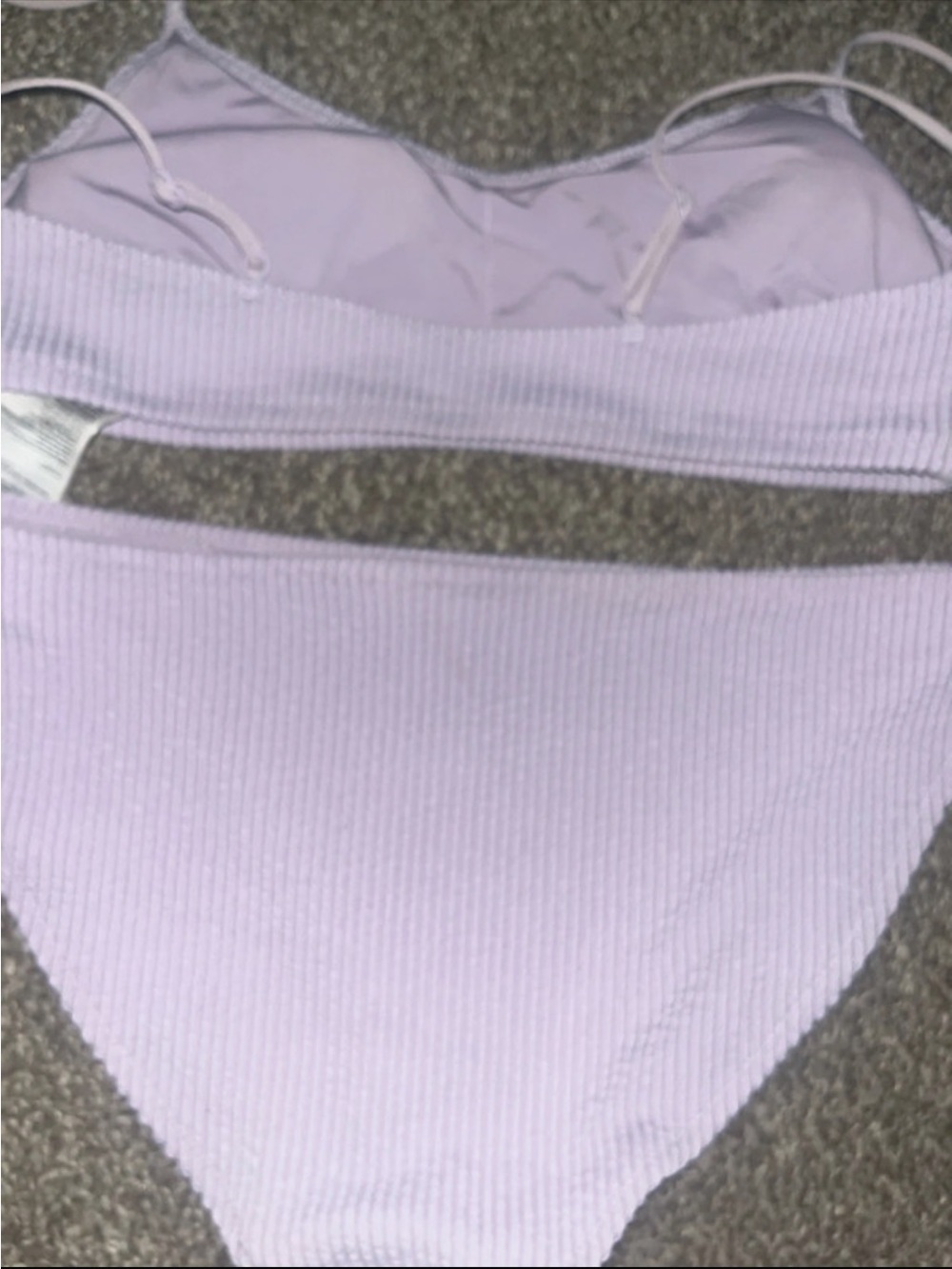 H&M Ribbed Bikini Set - Lavender - Picture 4 of 4